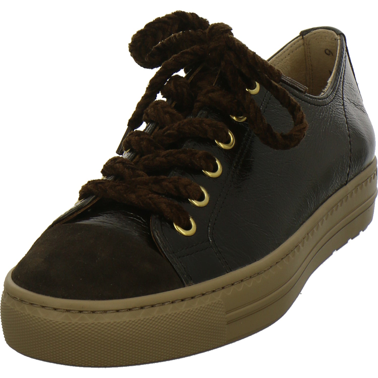 Paul Green Schnürhalbschuhe Dunkelbraun