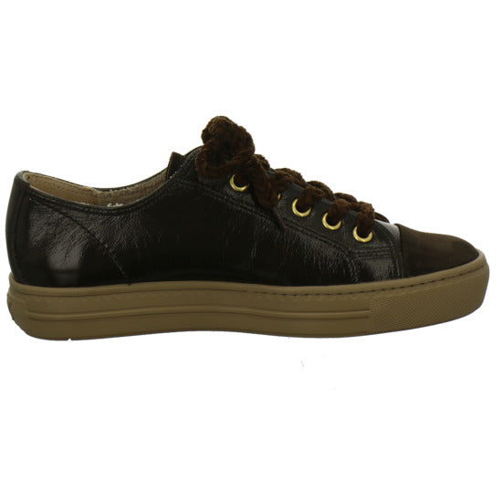 Paul Green Schnürhalbschuhe Dunkelbraun