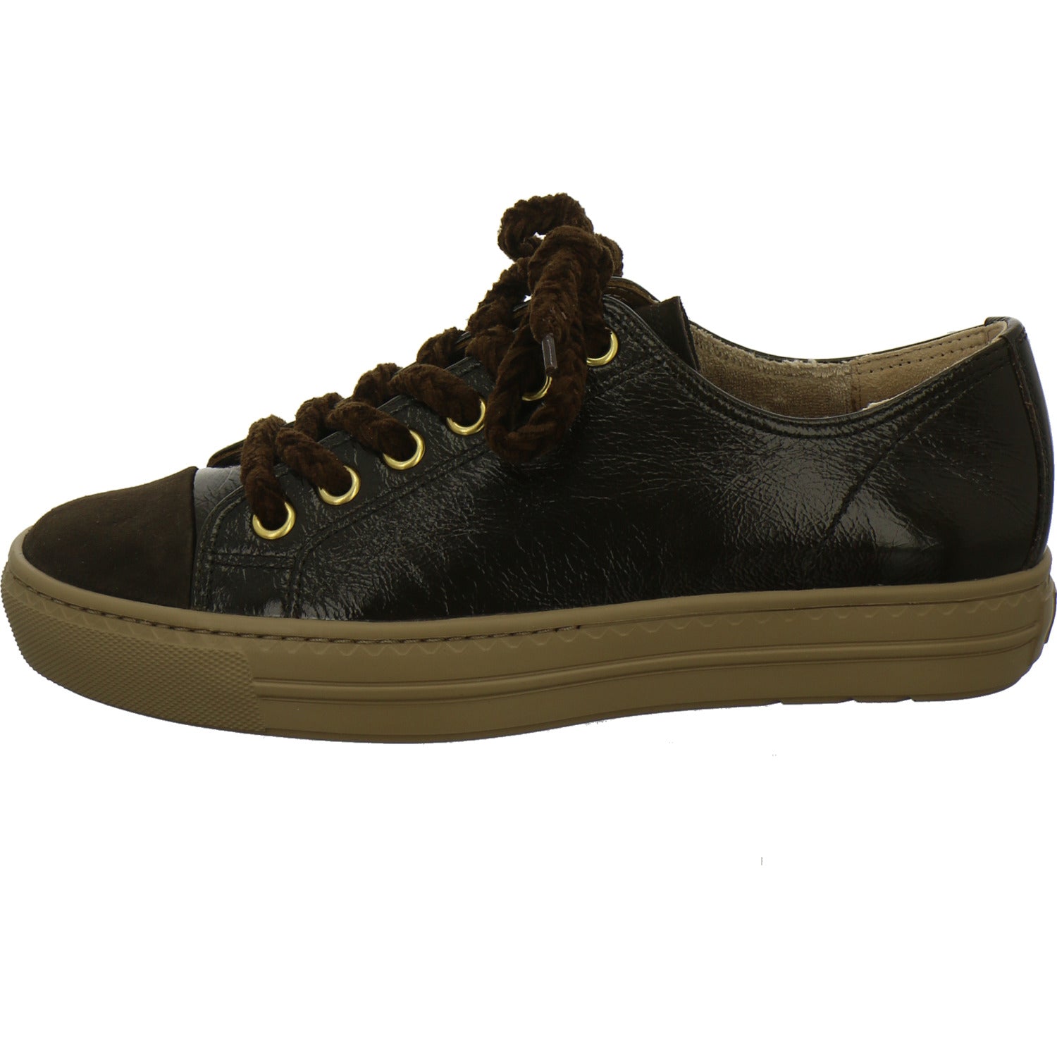 Paul Green Schnürhalbschuhe Dunkelbraun