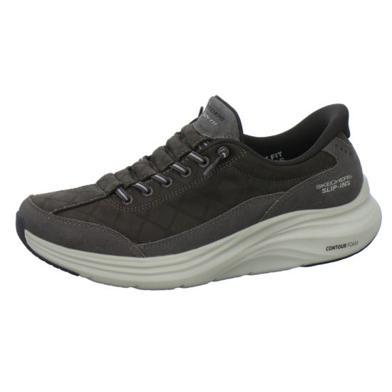 Skechers Sneaker Damen Slip Ins Dunkelbraun