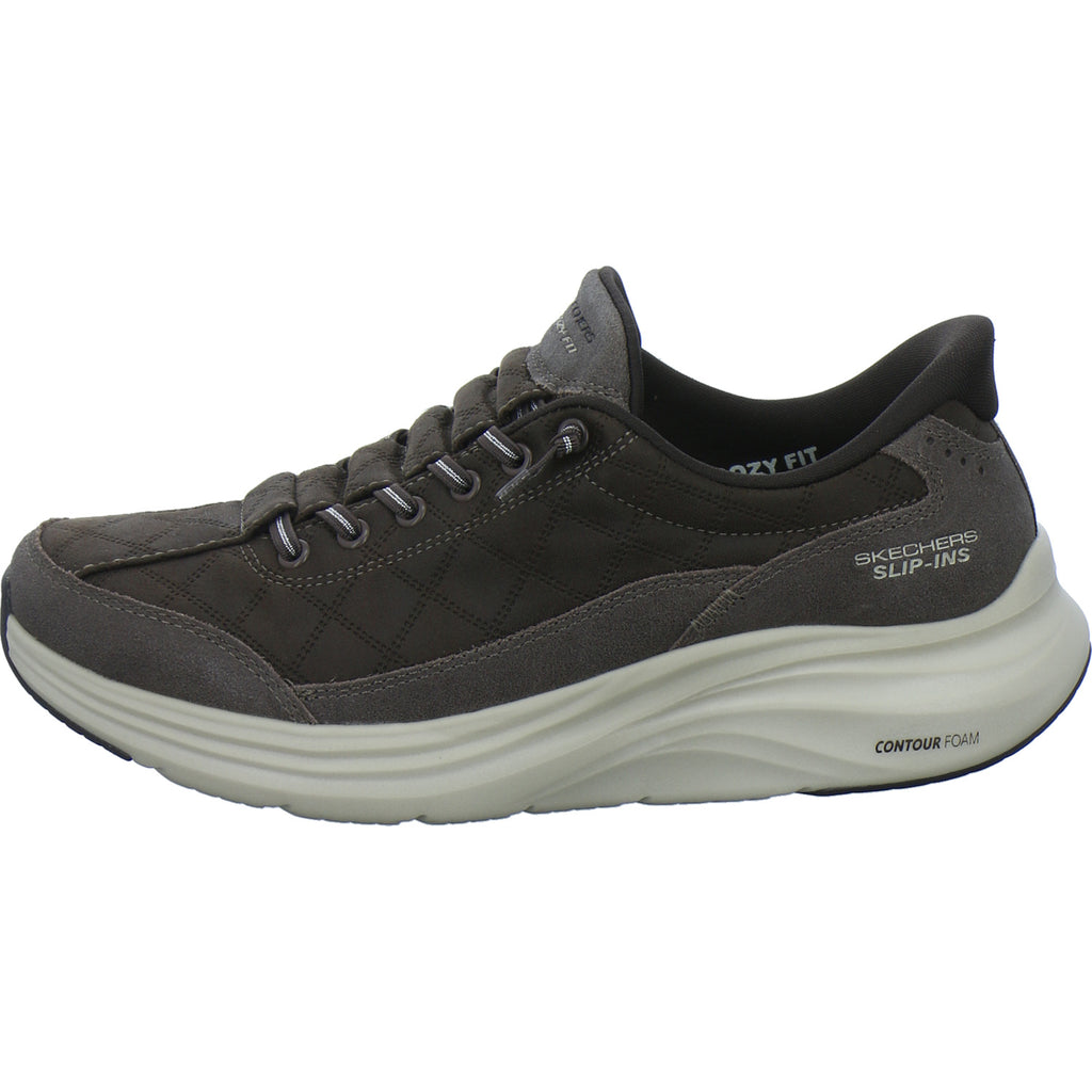 Skechers Sneaker Damen Slip Ins Dunkelbraun