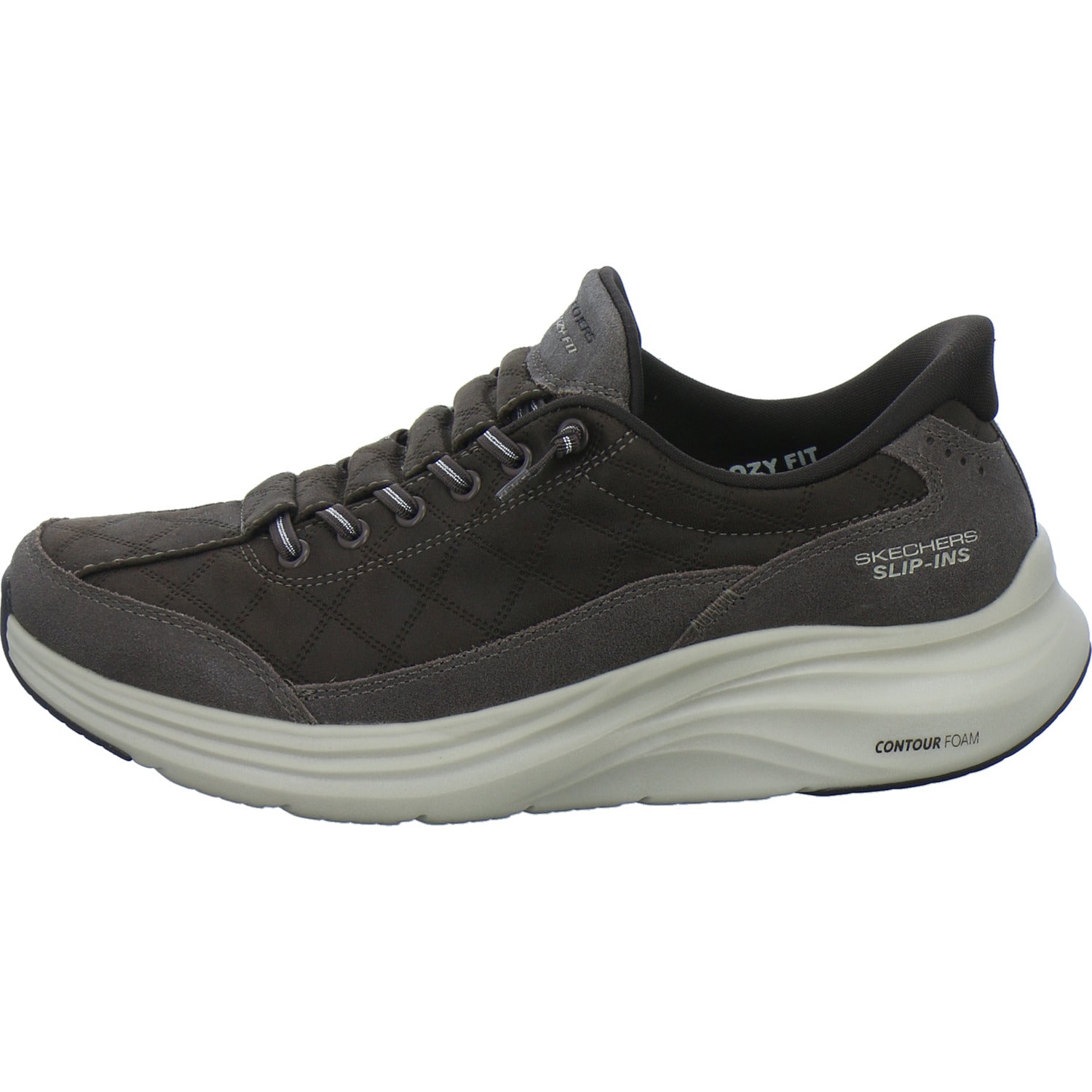 Skechers Sneaker Damen Slip Ins Dunkelbraun