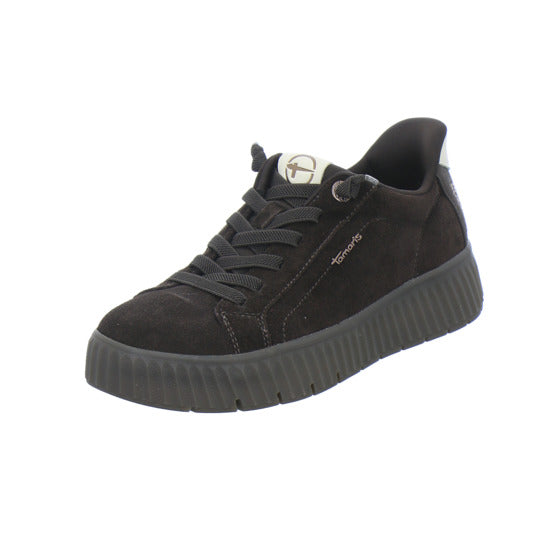 Tamaris Wide Fit Sneaker Damen Slip In Dunkelbraun