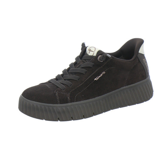 Tamaris Wide Fit Sneaker Damen Slip In Dunkelbraun