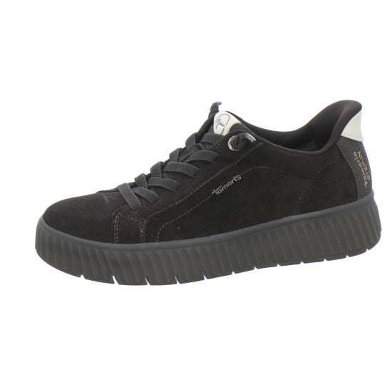 Tamaris Wide Fit Sneaker Damen Slip In Dunkelbraun