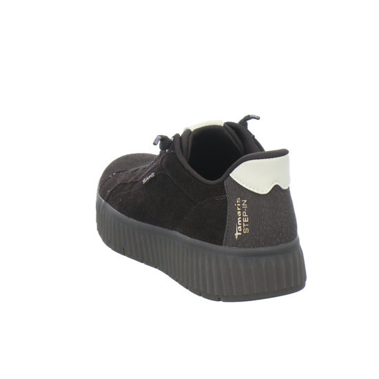 Tamaris Wide Fit Sneaker Damen Slip In Dunkelbraun
