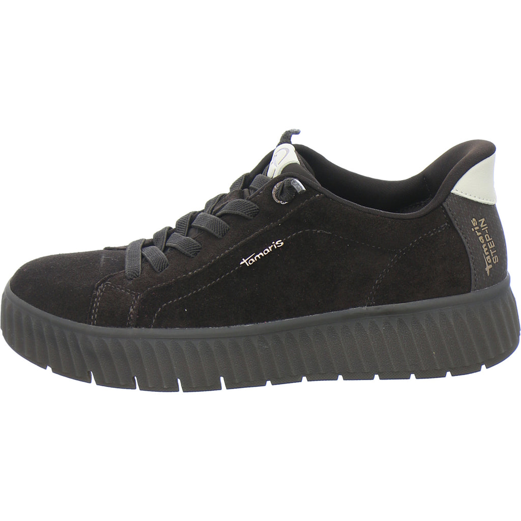 Tamaris Wide Fit Sneaker Damen Slip In Dunkelbraun