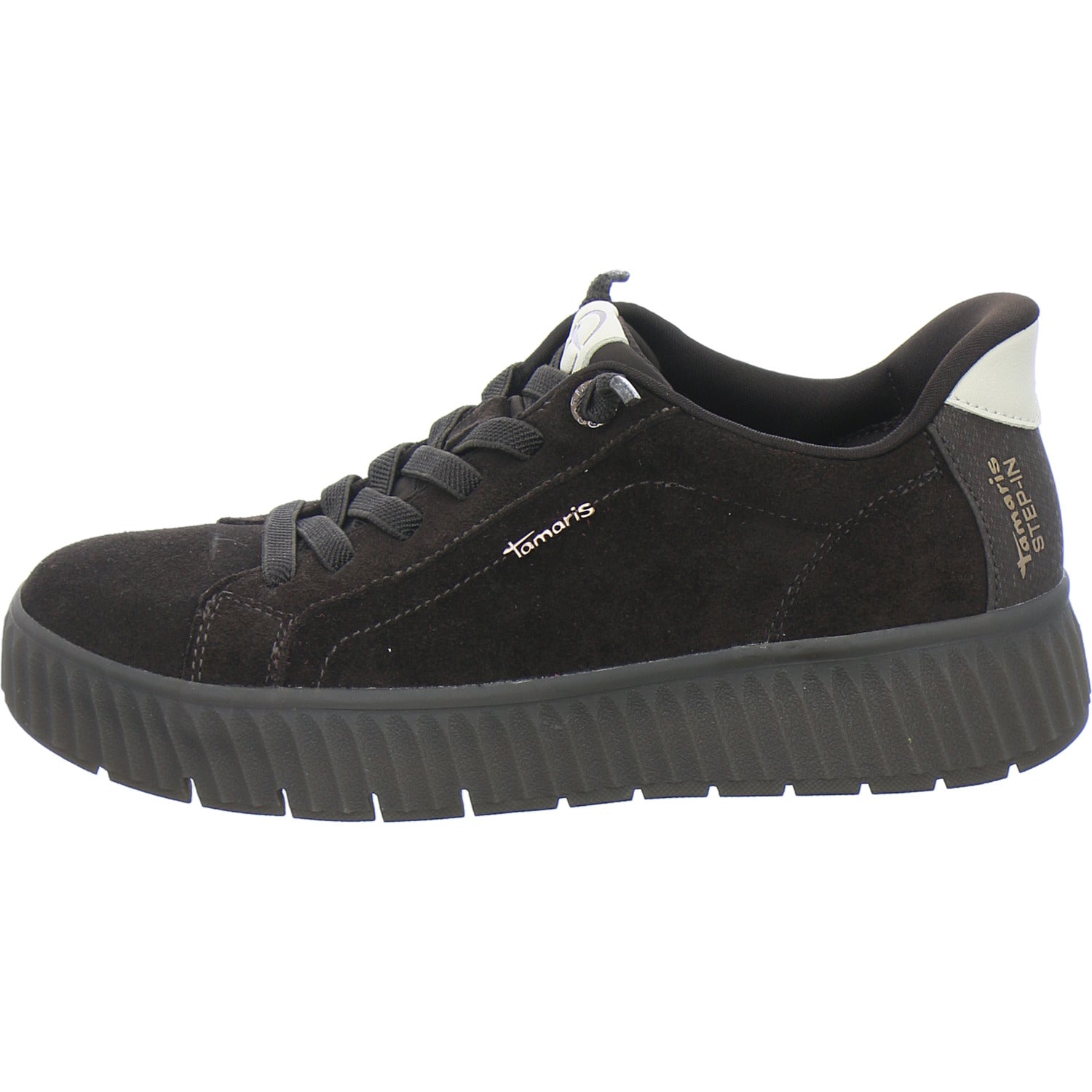 Tamaris Wide Fit Sneaker Damen Slip In Dunkelbraun