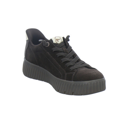 Tamaris Wide Fit Sneaker Damen Slip In Dunkelbraun