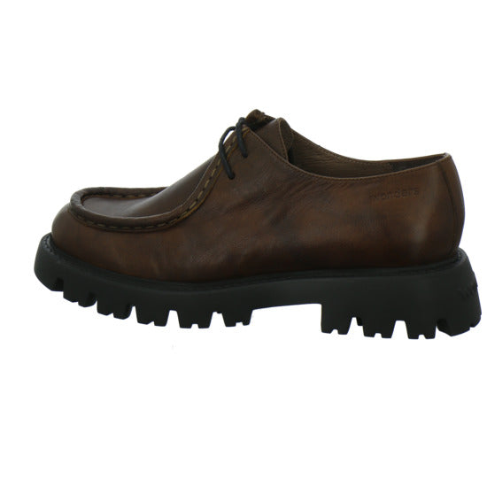 Wonders Schnürhalbschuhe Mittelbraun