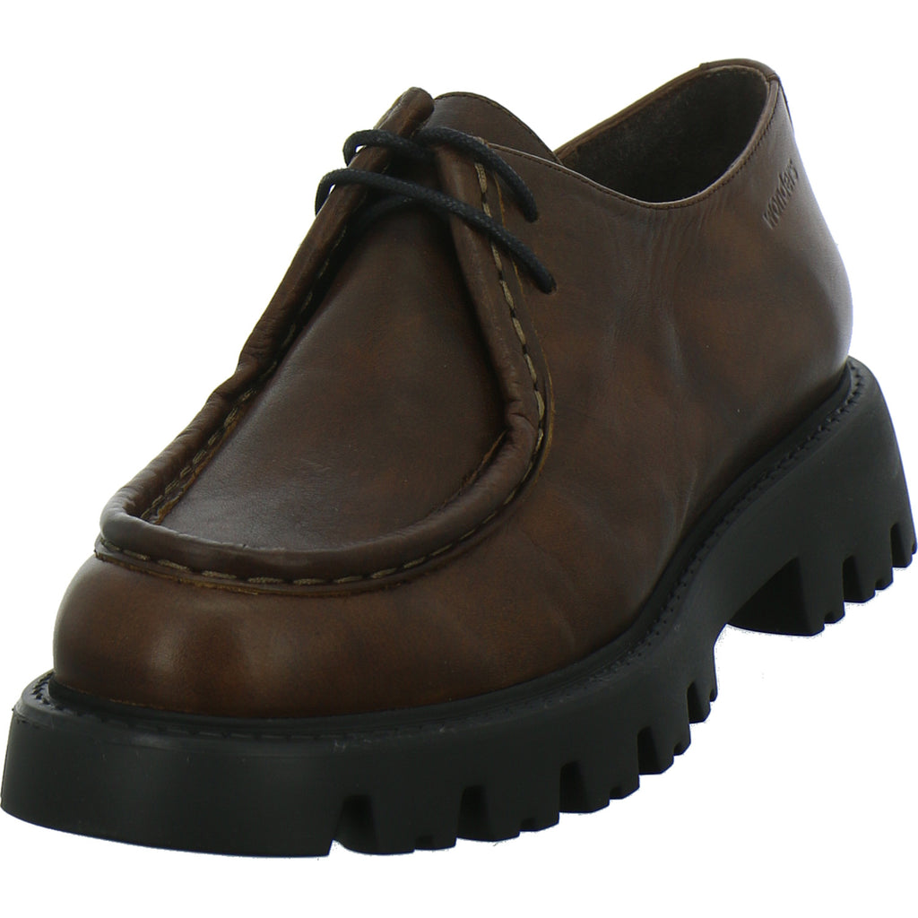 Wonders Schnürhalbschuhe Mittelbraun