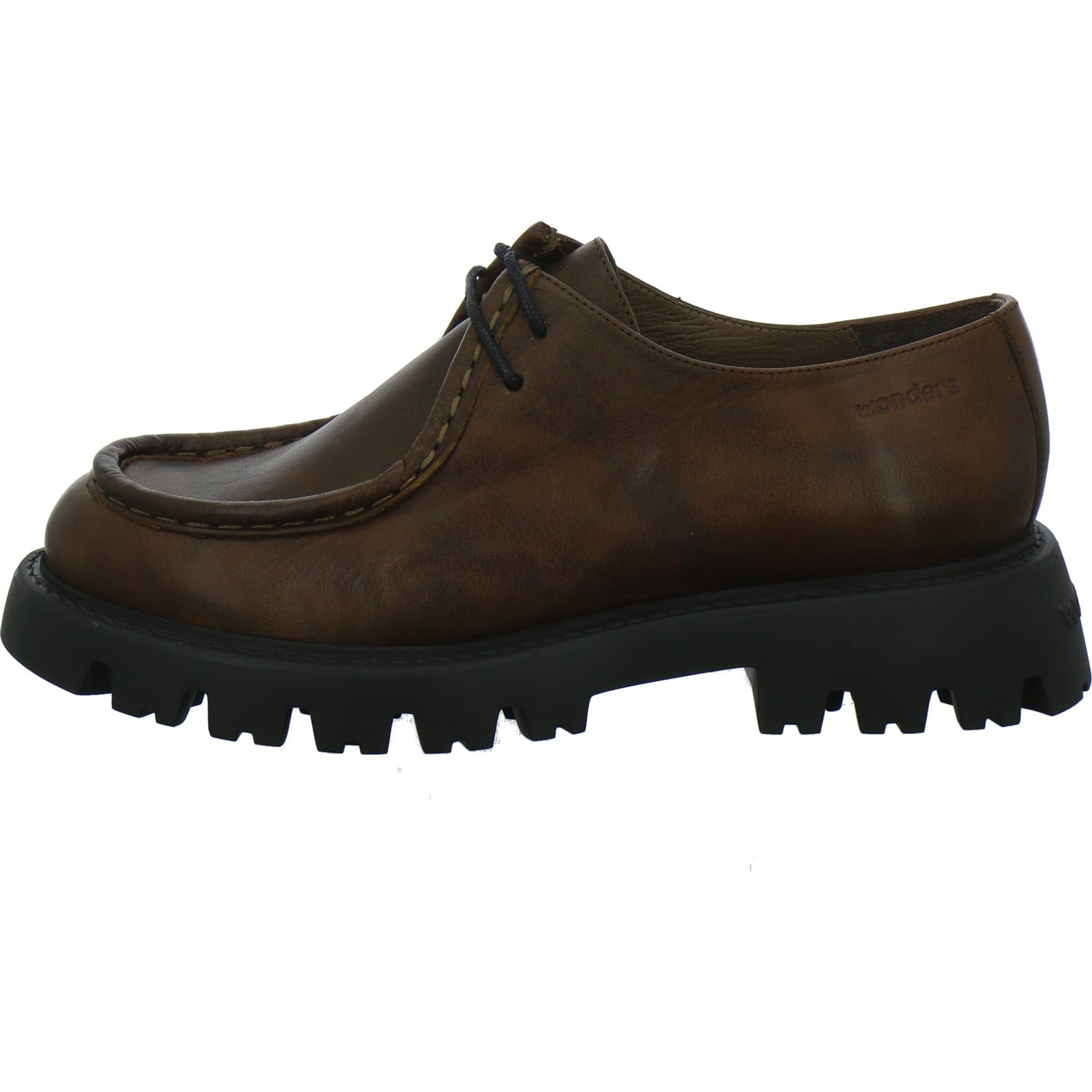 Wonders Schnürhalbschuhe Mittelbraun