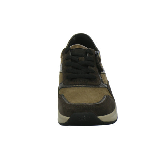 Gabor Comfort Rolling Soft Schnürhalbschuhe Braun-kombi