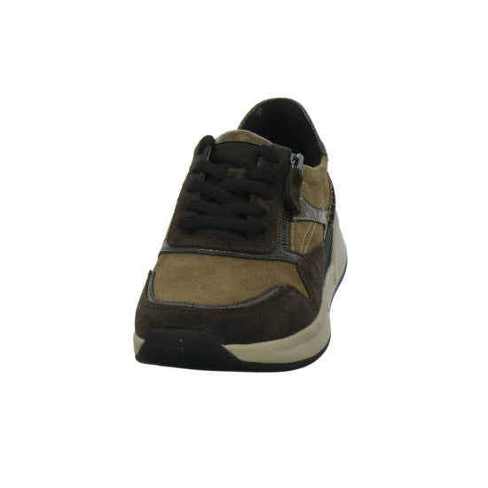 Gabor Comfort Rolling Soft Schnürhalbschuhe Braun-kombi