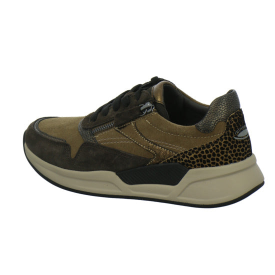 Gabor Comfort Rolling Soft Schnürhalbschuhe Braun-kombi