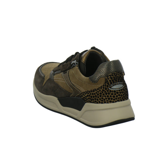 Gabor Comfort Rolling Soft Schnürhalbschuhe Braun-kombi
