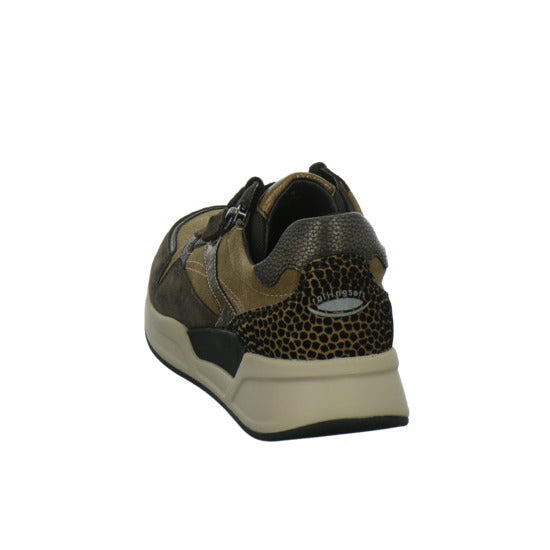 Gabor Comfort Rolling Soft Schnürhalbschuhe Braun-kombi