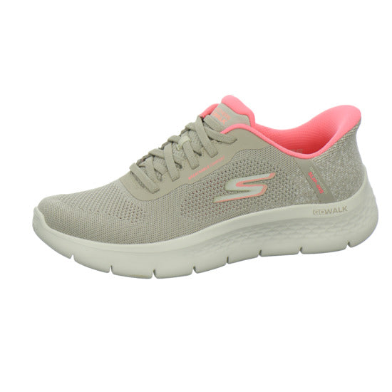 Skechers Slip Ins Schnürhalbschuhe taupe