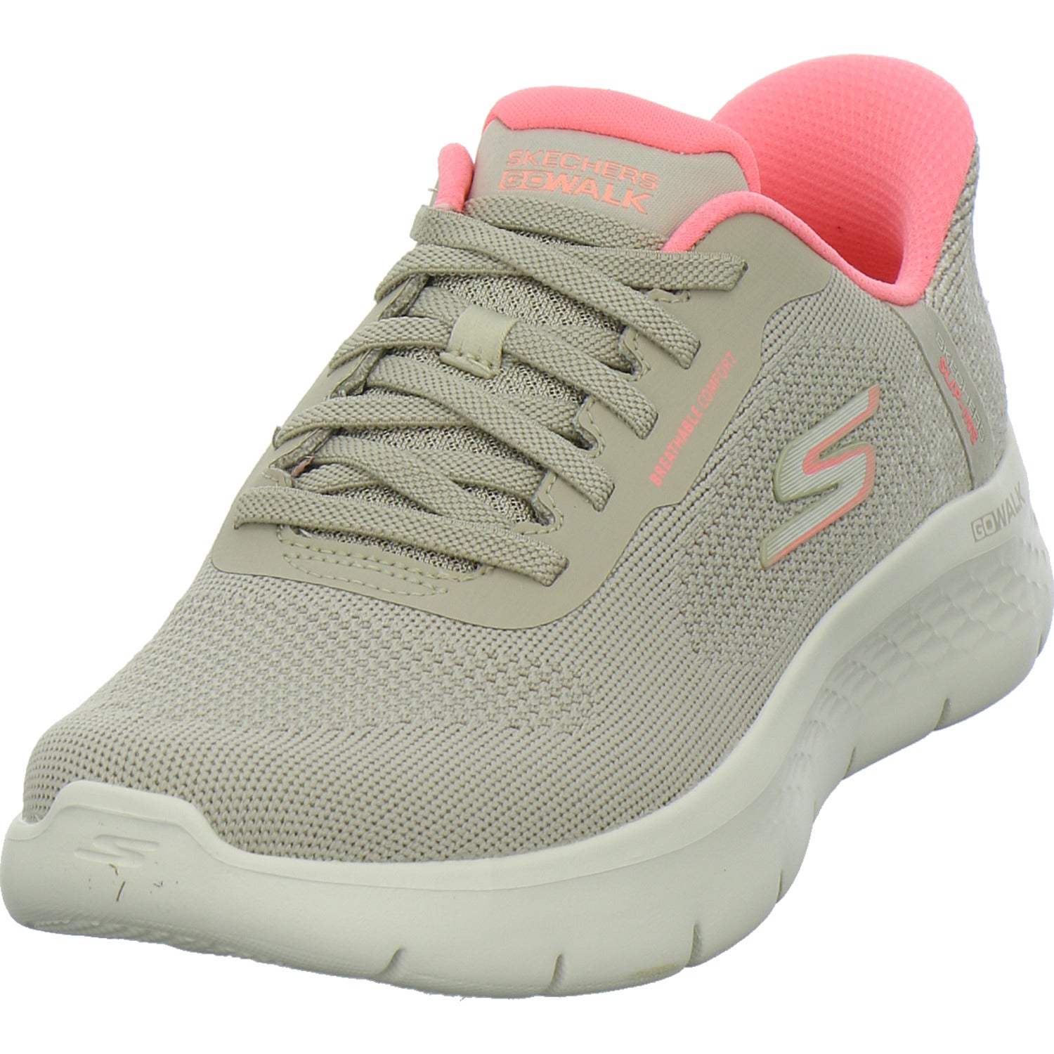 Skechers Slip Ins Schnürhalbschuhe taupe