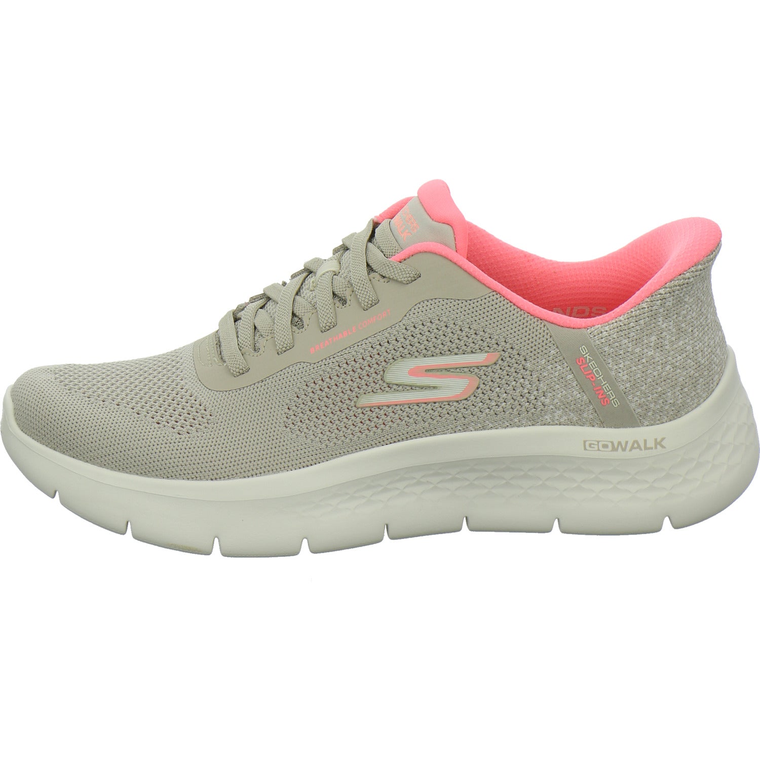 Skechers Slip Ins Schnürhalbschuhe taupe