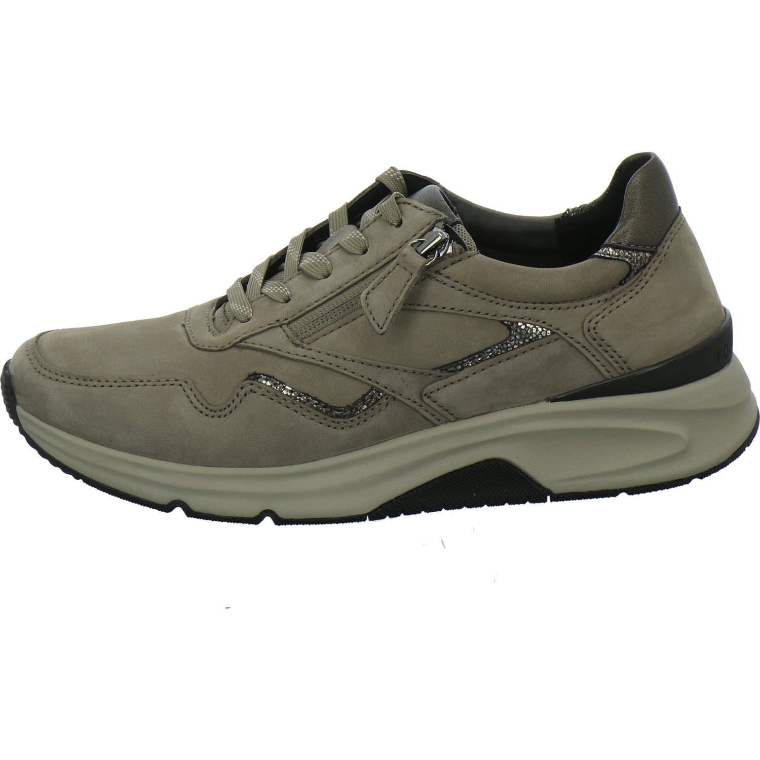 Gabor Comfort Rolling Soft Schnürhalbschuhe taupe