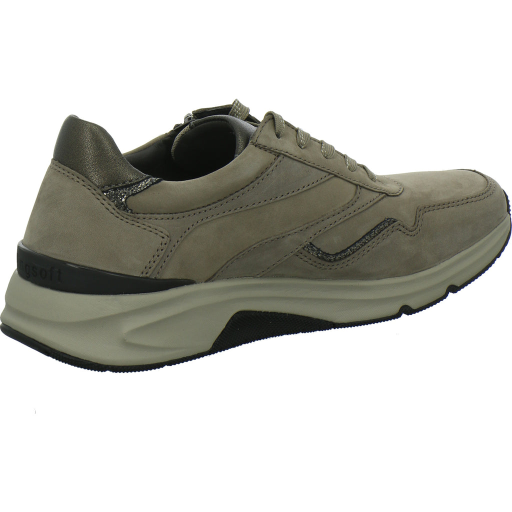 Gabor Comfort Rolling Soft Schnürhalbschuhe taupe