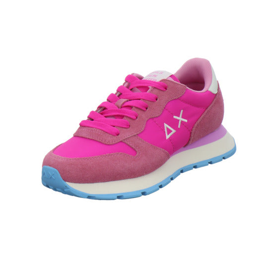 SUN68 Ally Solid Schnürhalbschuhe Pink - 360° Ansicht