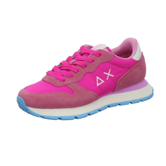 SUN68 Ally Solid Schnürhalbschuhe Pink - 360° Ansicht