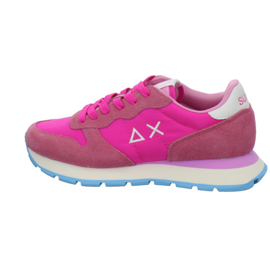 SUN68 Ally Solid Schnürhalbschuhe Pink - 360° Ansicht