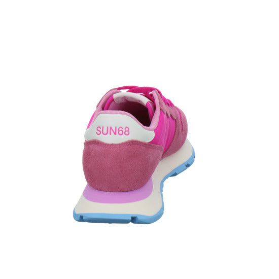 SUN68 Ally Solid Schnürhalbschuhe Pink - 360° Ansicht