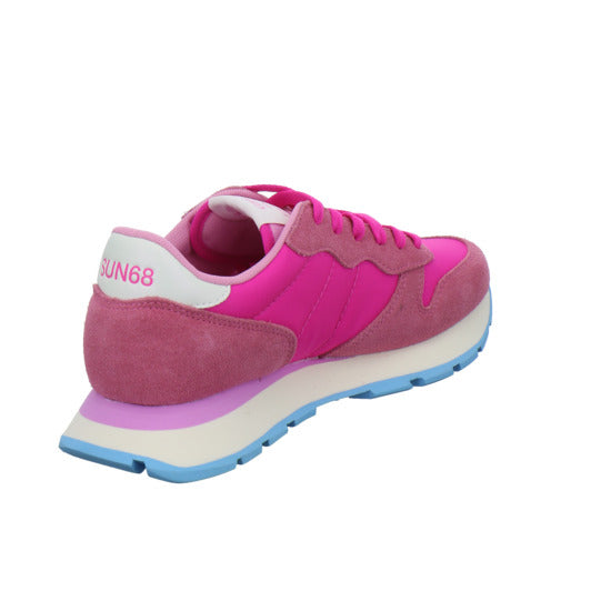 SUN68 Ally Solid Schnürhalbschuhe Pink - 360° Ansicht