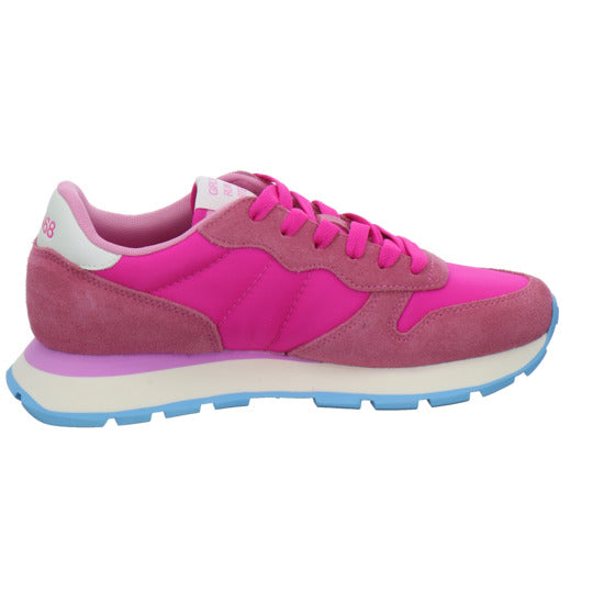 SUN68 Ally Solid Schnürhalbschuhe Pink - 360° Ansicht