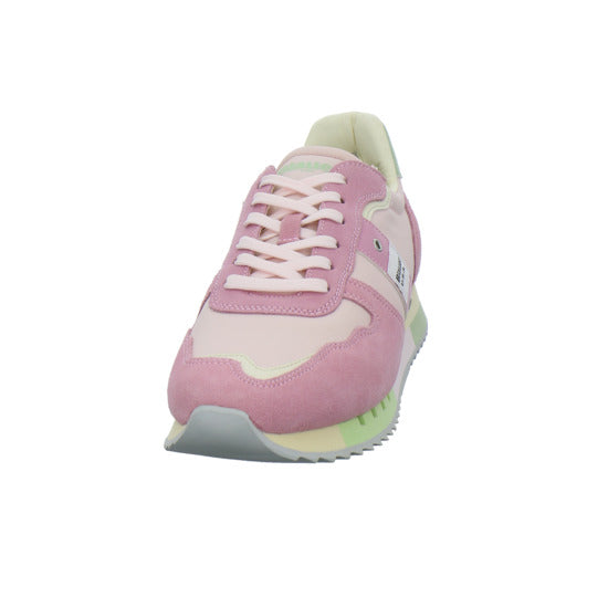 Blauer Schnürhalbschuhe Rosa - 360° Ansicht