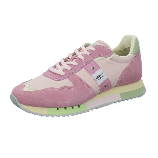 Blauer Schnürhalbschuhe Rosa - 360° Ansicht