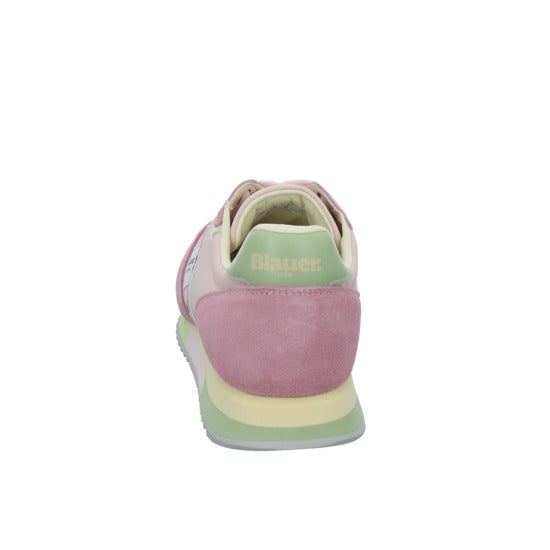 Blauer Schnürhalbschuhe Rosa - 360° Ansicht