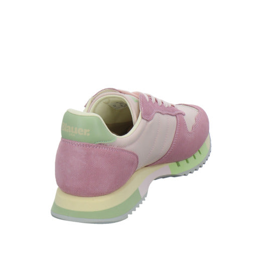 Blauer Schnürhalbschuhe Rosa - 360° Ansicht