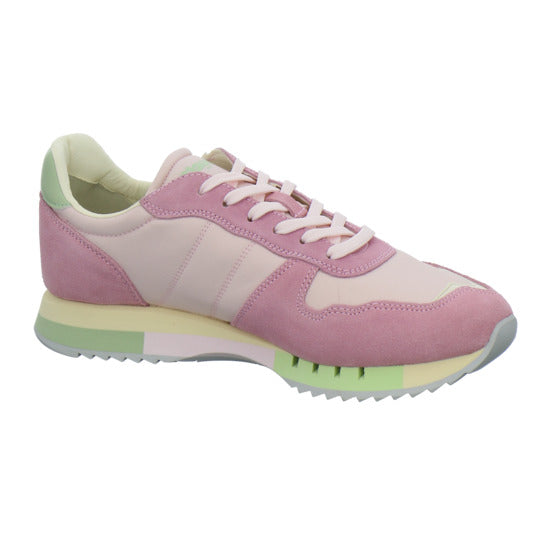Blauer Schnürhalbschuhe Rosa - 360° Ansicht