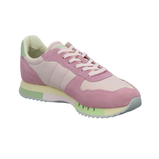 Blauer Schnürhalbschuhe Rosa - 360° Ansicht