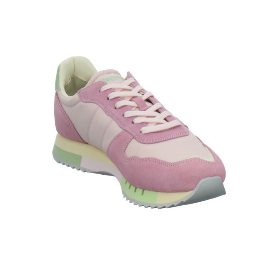 Blauer Schnürhalbschuhe Rosa - 360° Ansicht