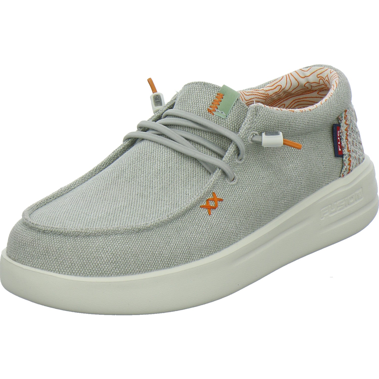 Fusion Schnürhalbschuhe Hellgrau