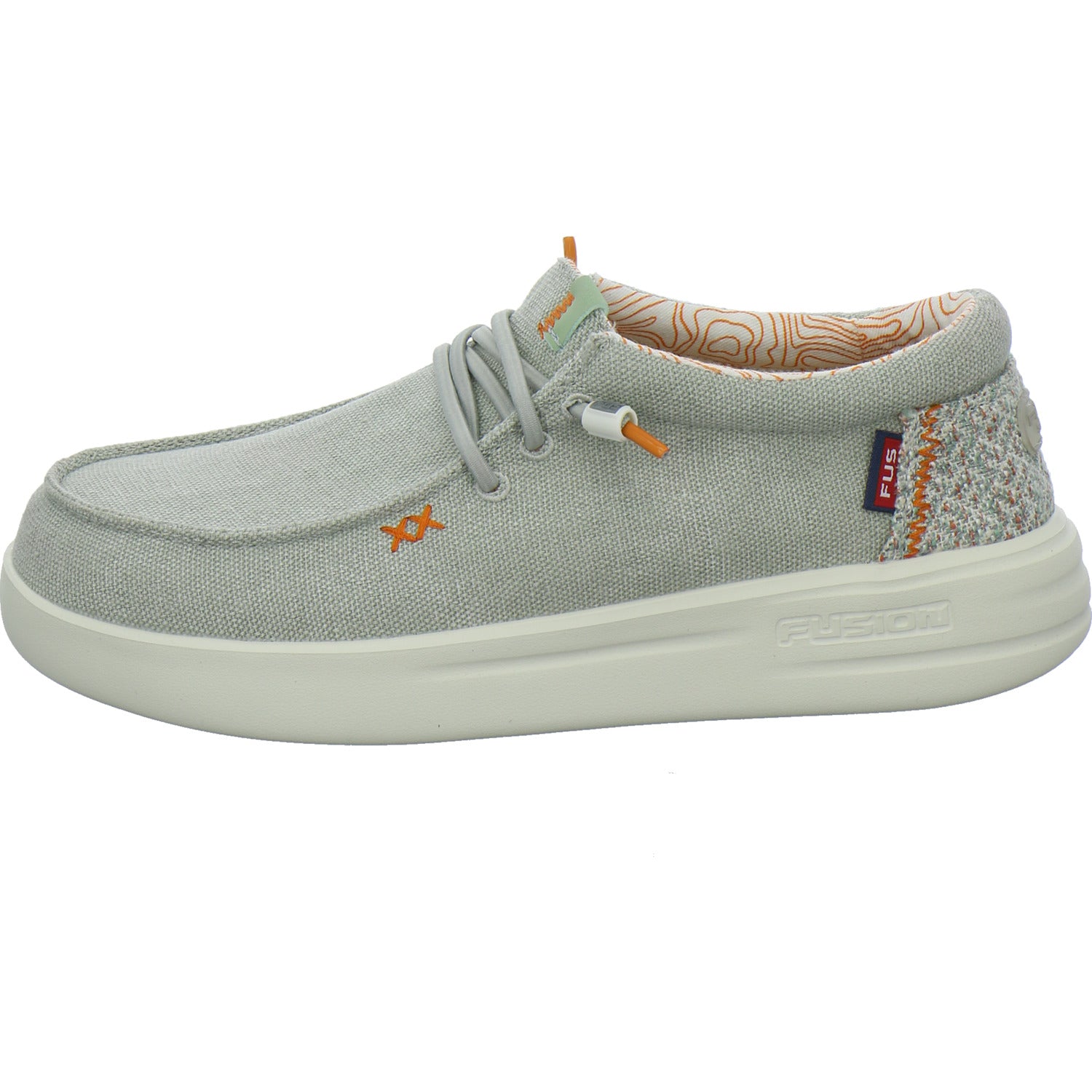 Fusion Schnürhalbschuhe Hellgrau