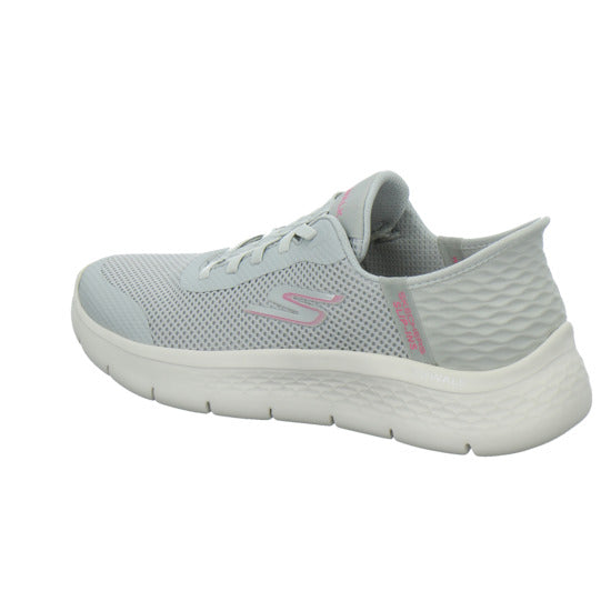 Skechers Sneaker Damen Go Walk Slip Ins Hellgrau