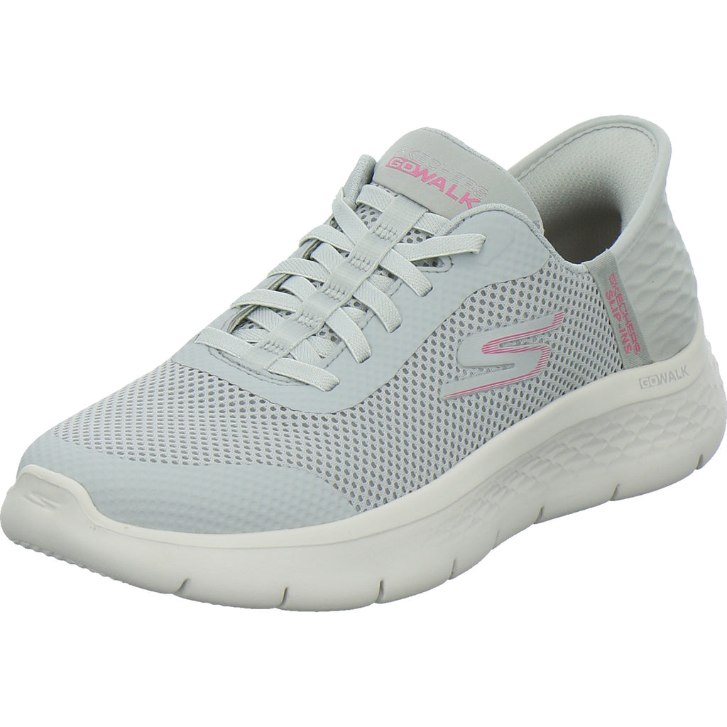 Skechers Sneaker Damen Go Walk Slip Ins Hellgrau