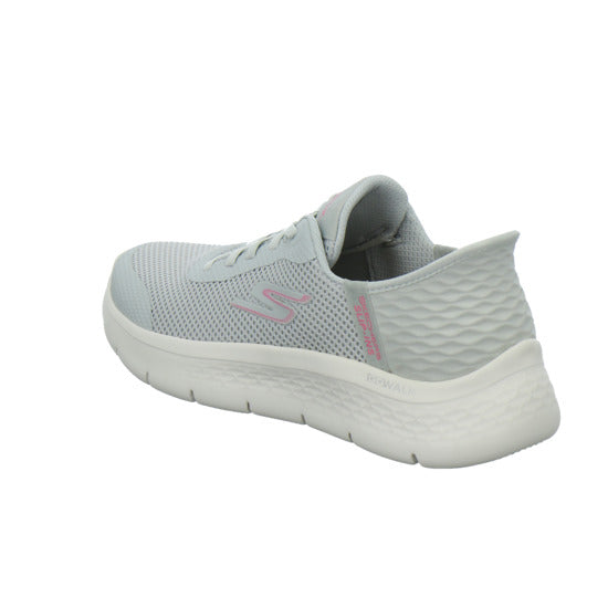 Skechers Sneaker Damen Go Walk Slip Ins Hellgrau