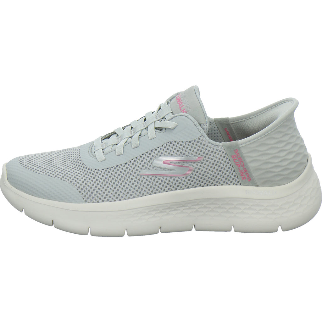 Skechers Sneaker Damen Go Walk Slip Ins Hellgrau