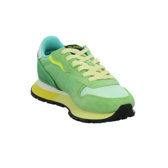 SUN68 Ally Explosion Schnürhalbschuhe Hellgrün - 360° Ansicht