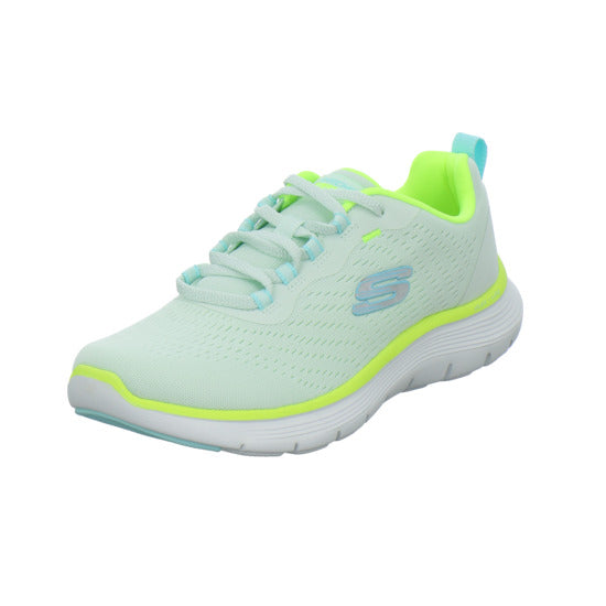 Skechers FLEX APPEAL Schnürhalbschuhe Hellgrün - 360° Ansicht