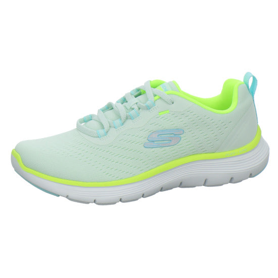 Skechers FLEX APPEAL Schnürhalbschuhe Hellgrün - 360° Ansicht