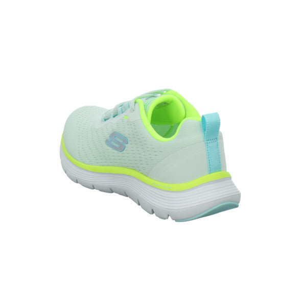 Skechers FLEX APPEAL Schnürhalbschuhe Hellgrün - 360° Ansicht