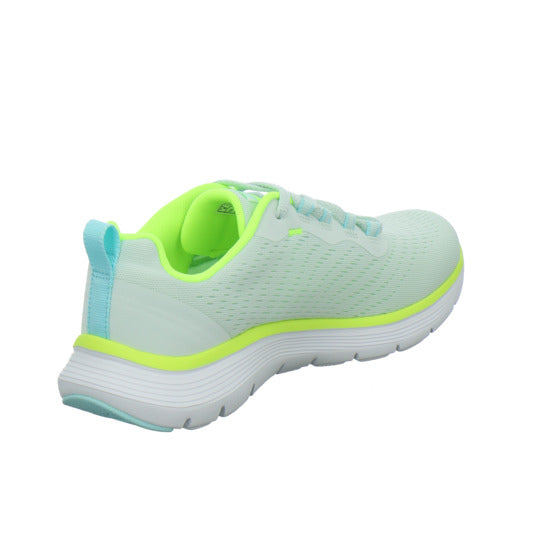 Skechers FLEX APPEAL Schnürhalbschuhe Hellgrün - 360° Ansicht